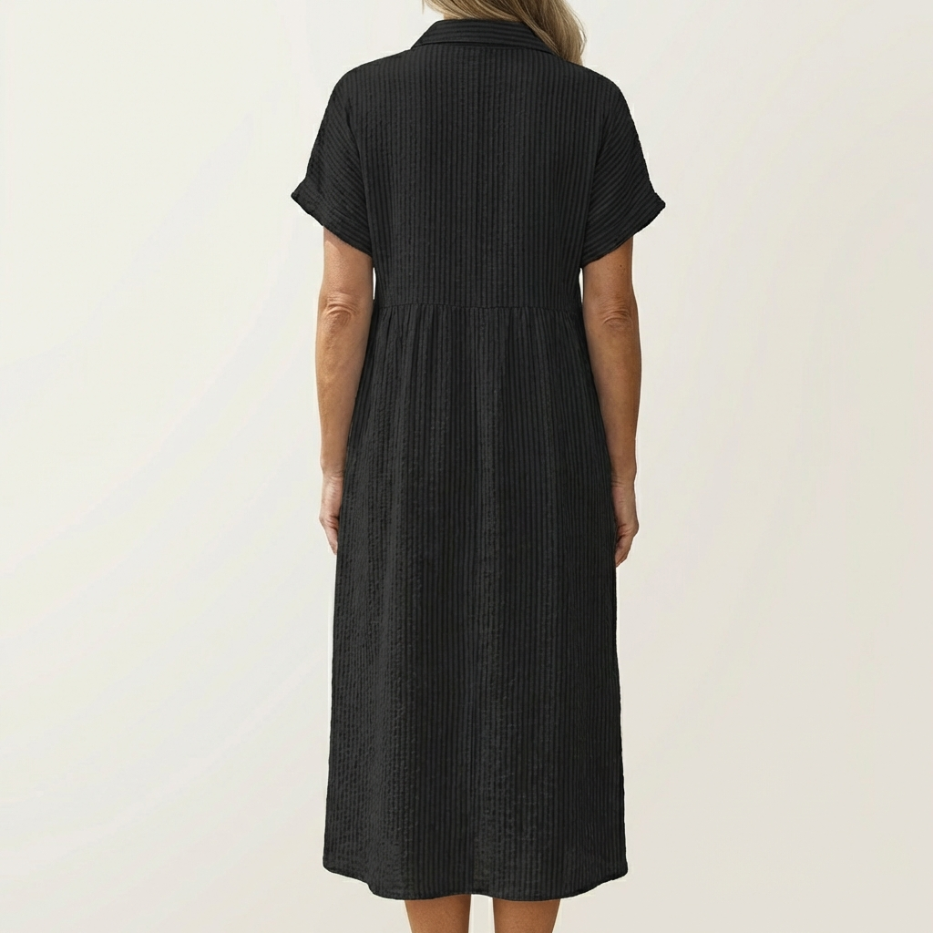 Celira | Loose Stripe Midi Dress