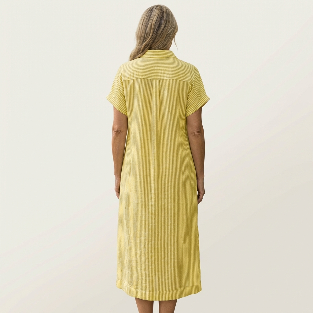 Celira | Loose Stripe Midi Dress