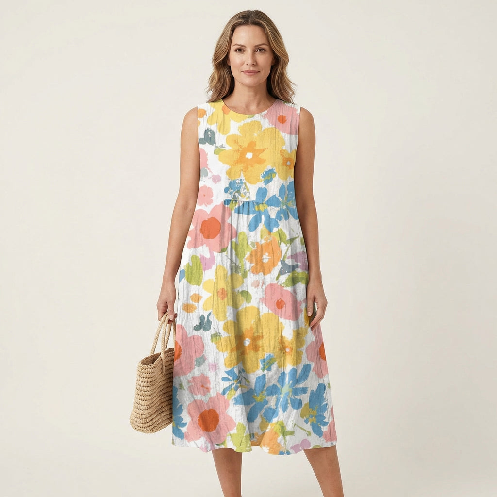 Ella | Sleeveless Midi Dress
