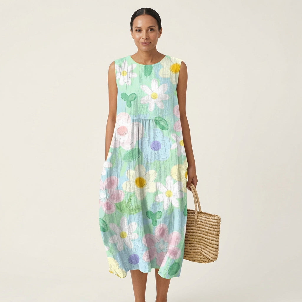Erin | Sleeveless Midi Dress