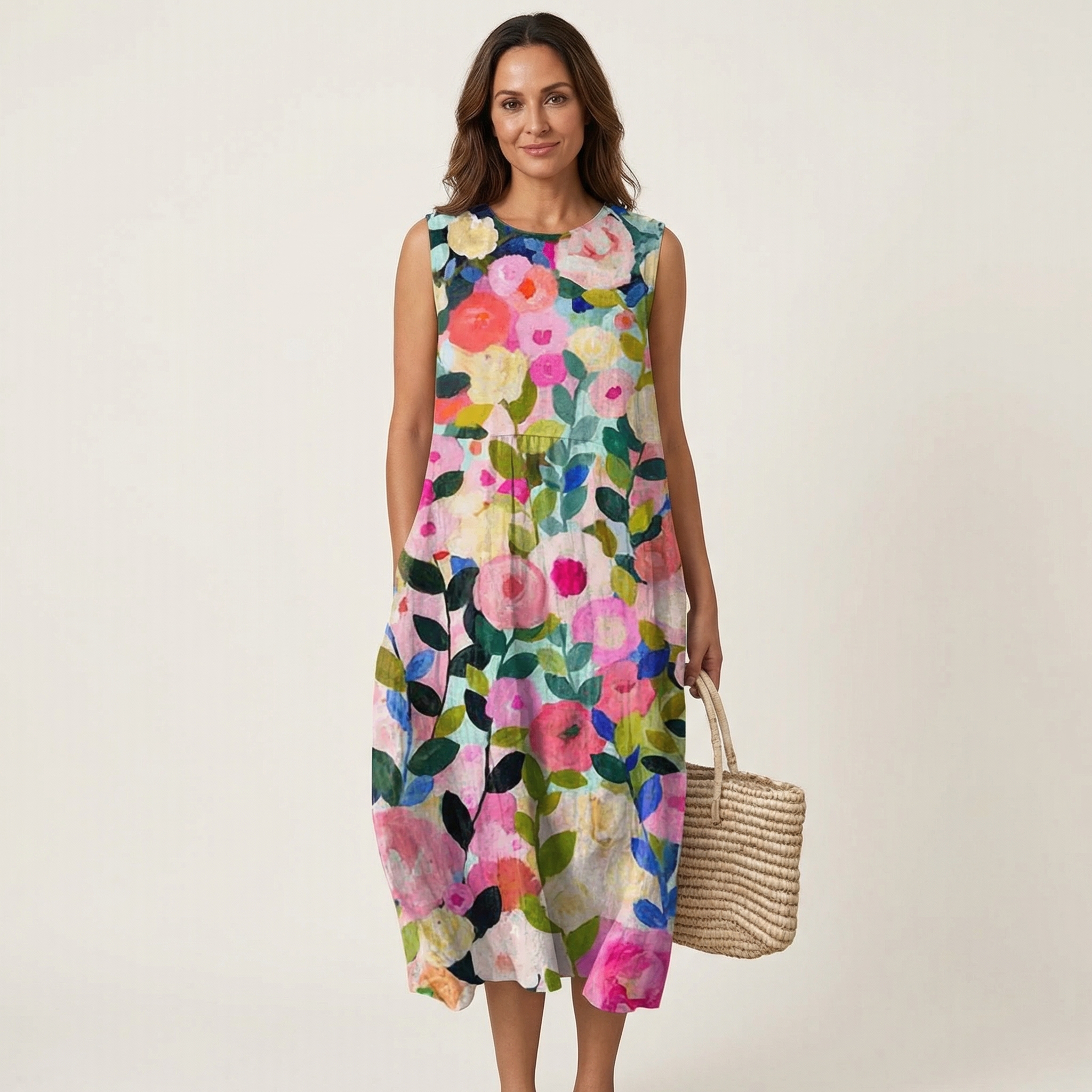 Ava | Sleeveless Midi Dress