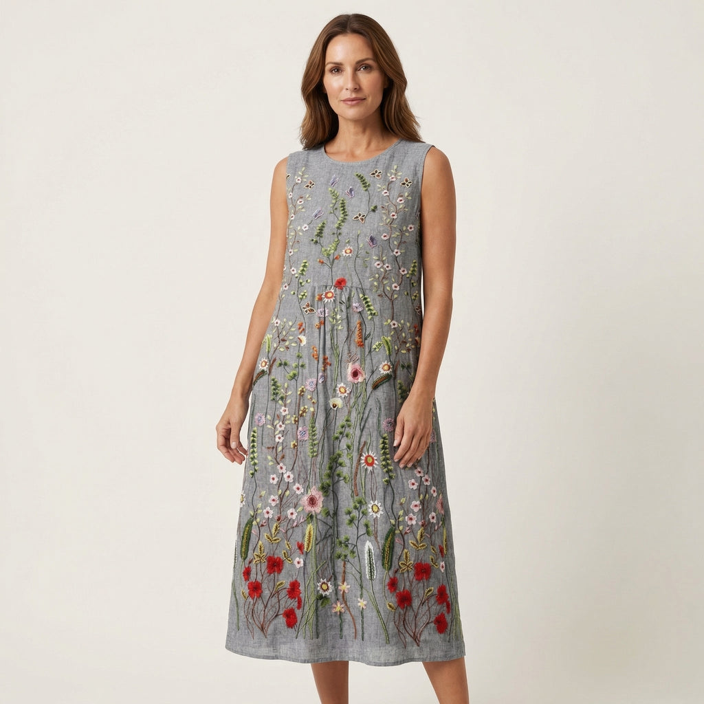 Cara | Sleeveless Midi Dress