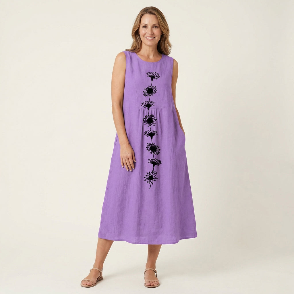 Emma | Sleeveless Midi Dress