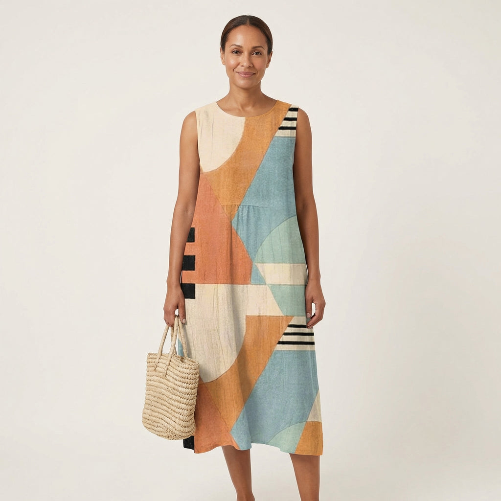 Iris | Sleeveless Midi Dress