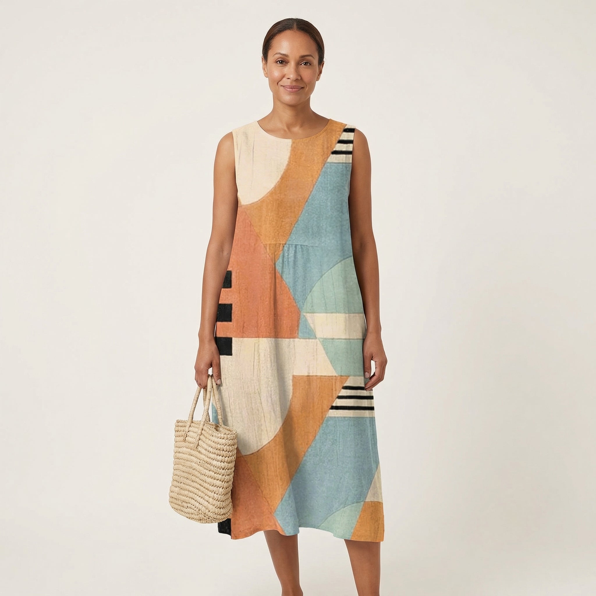 Iris | Sleeveless Midi Dress