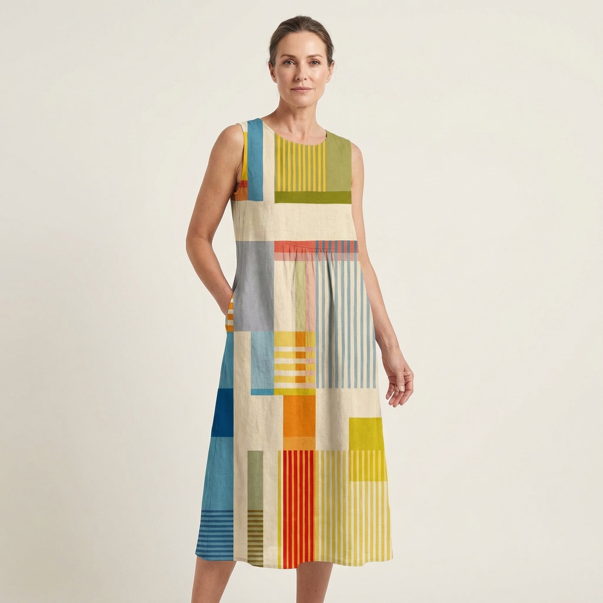 Eve | Sleeveless Midi Dress