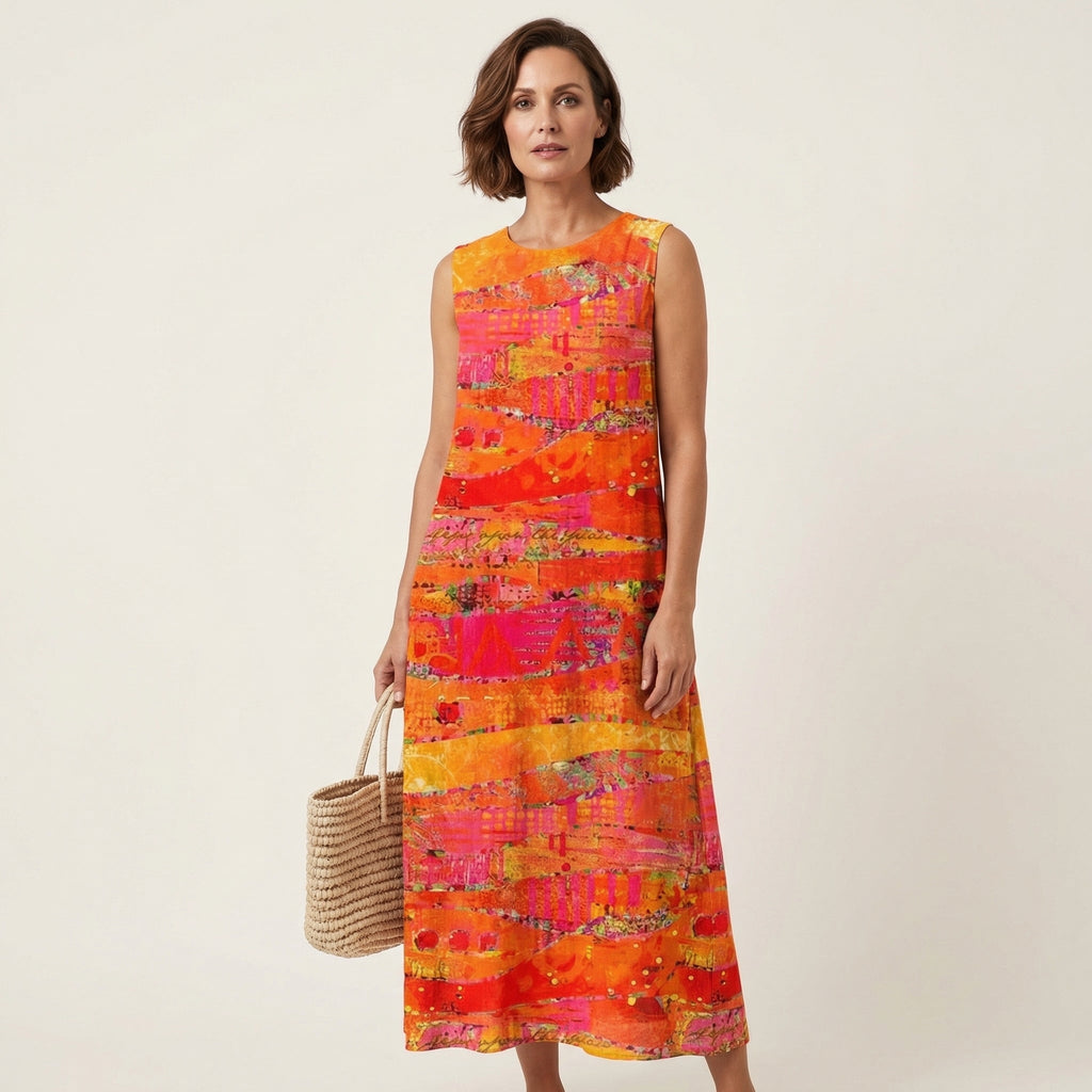 Faye| Sleeveless Midi Dress
