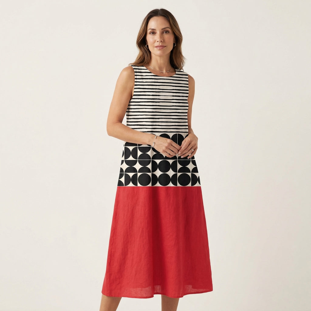 Jane | Sleeveless Midi Dress