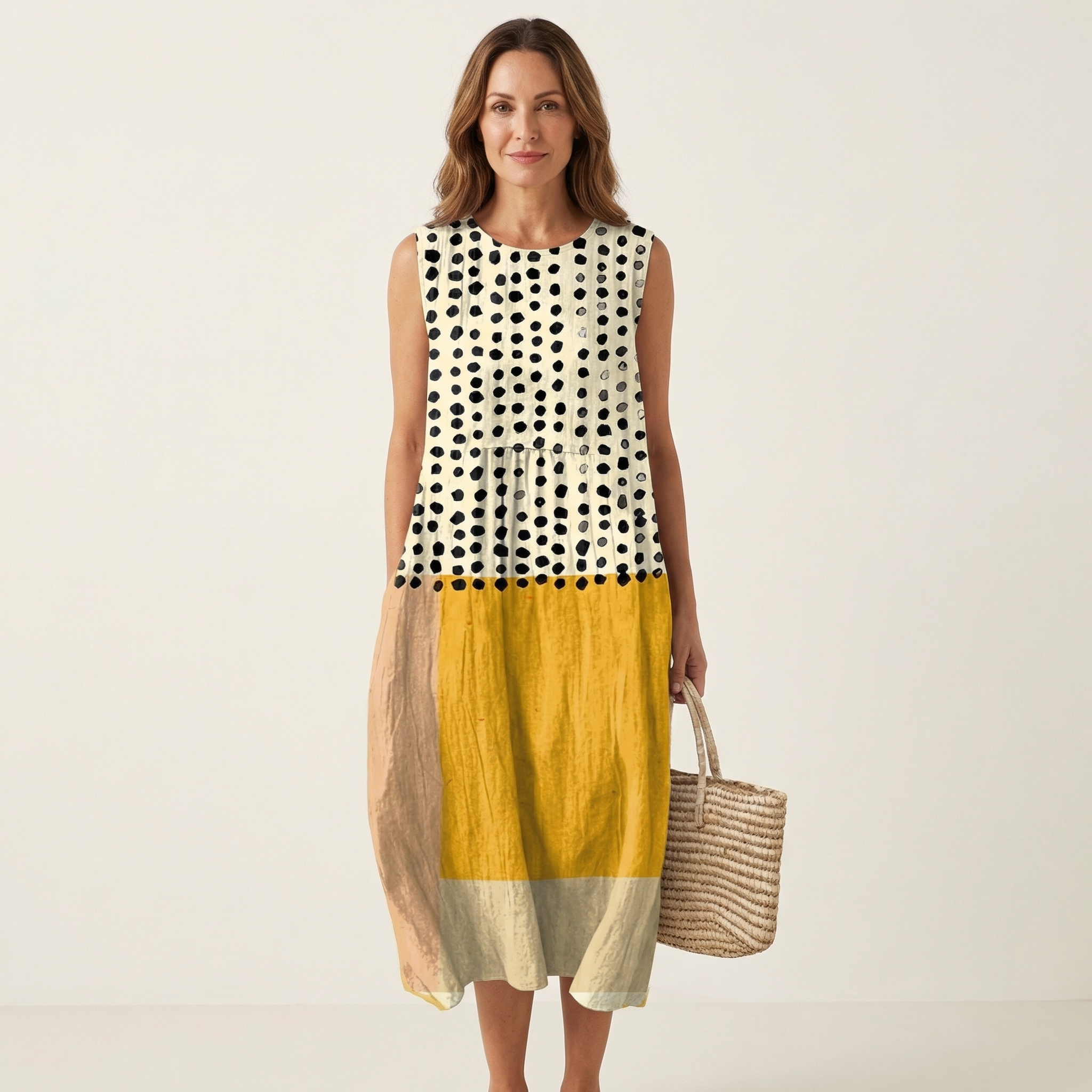 Leah | Sleeveless Midi Dress