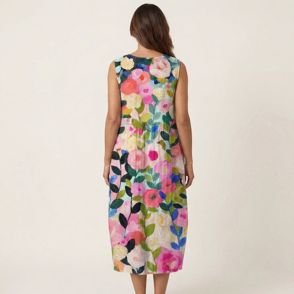 Ava | Sleeveless Midi Dress
