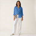 Feline | Stripe-Print Button-Down