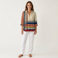 Freyja | Patchwork Print Button-Down