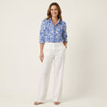 Naoki | Blue Botanical Button-Down