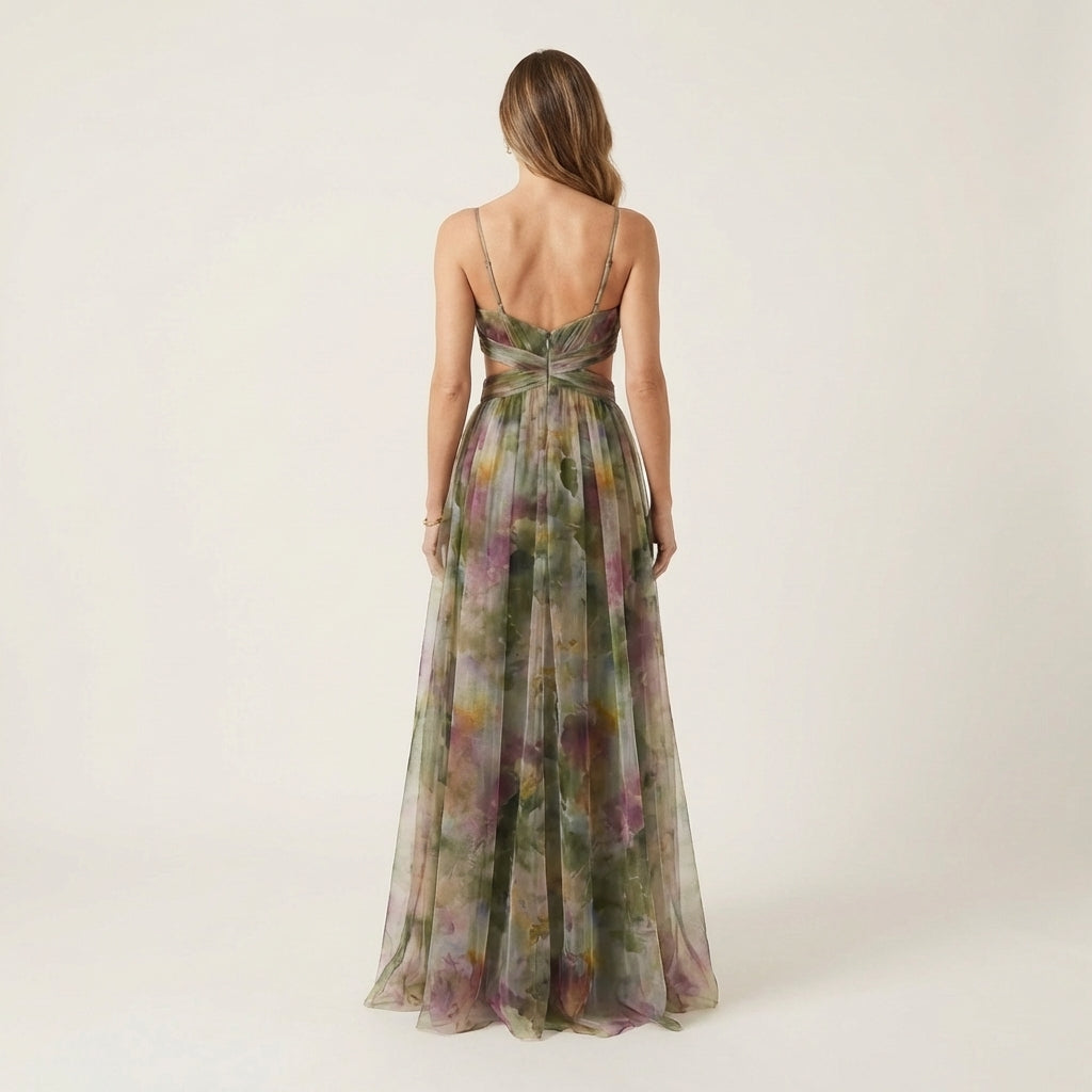 Giselle | Watercolor Maxi Dress
