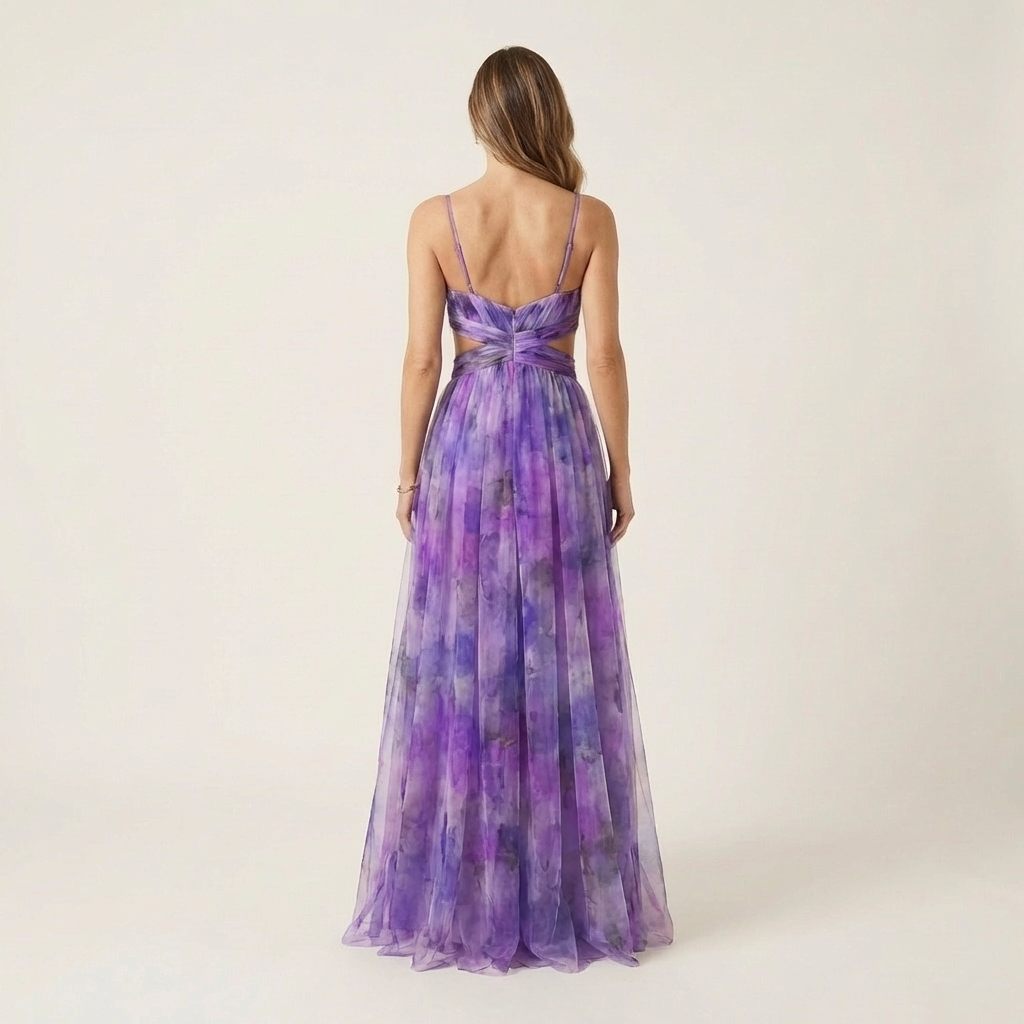 Giselle | Watercolor Maxi Dress