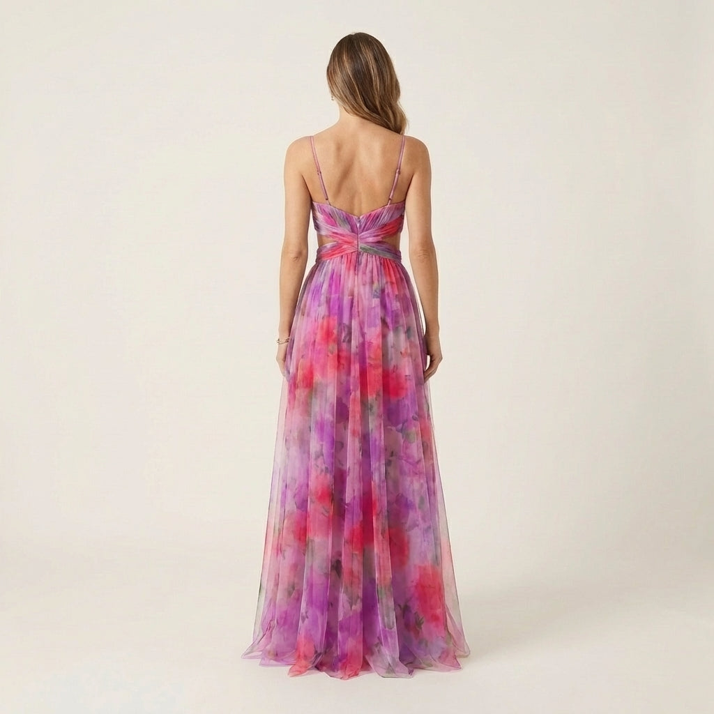 Giselle | Watercolor Maxi Dress