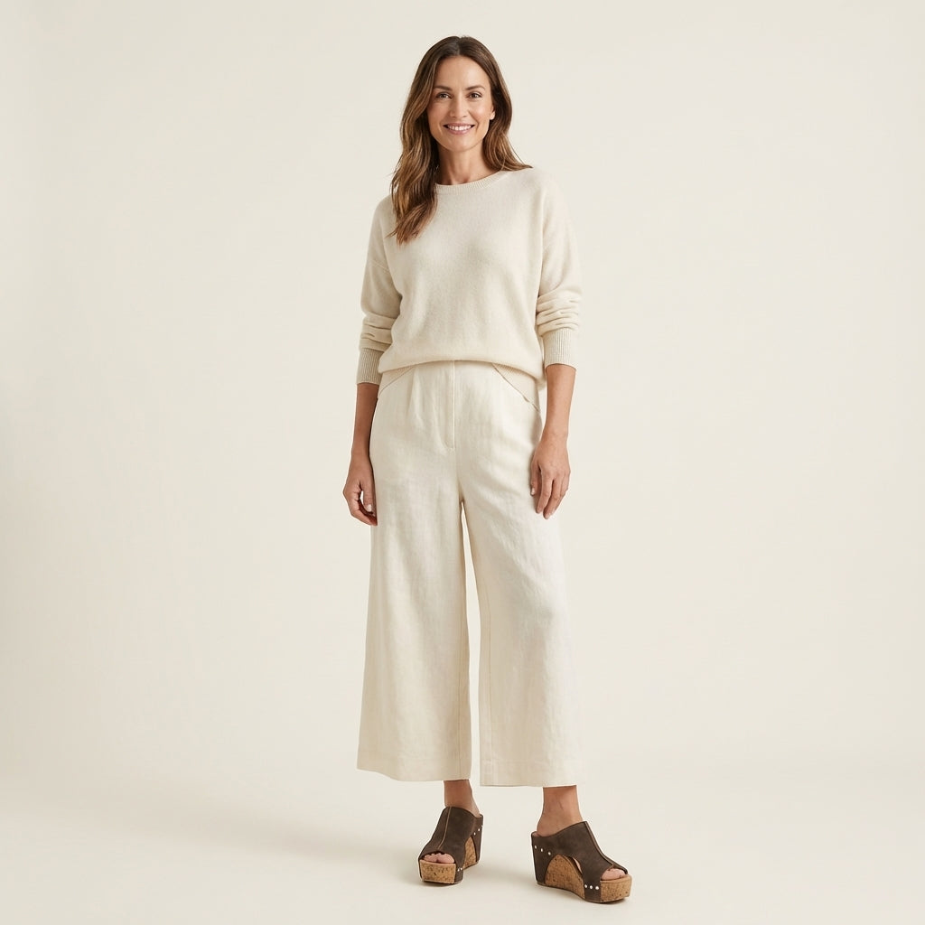 Donna | Cork Wedge Suede Mule