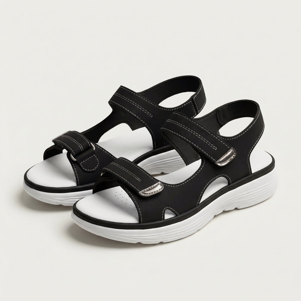 Aleyna | Double-Strap Adjustable Platform Sandal