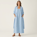 Firenzia | Two-Piece Cotton Tank Dress and Long Duster Set