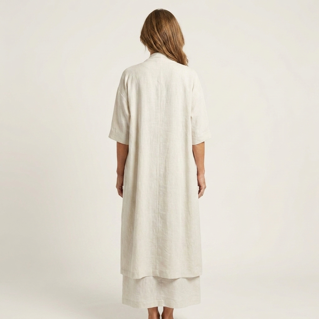 Firenzia | Two-Piece Cotton Tank Dress and Long Duster Set