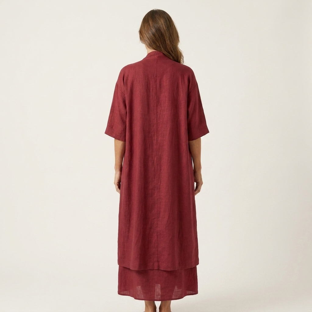 Firenzia | Two-Piece Cotton Tank Dress and Long Duster Set