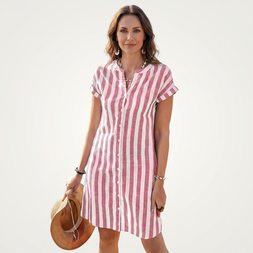 Rumila | Linen-Cotton Shirt Dress