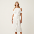 Roselda | Chiffon Halter Midi Dress