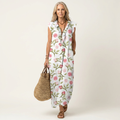 Josette | Ruffle V-Neck Maxi Dress 6