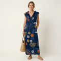 Josette | Ruffle V-Neck Maxi Dress 7