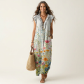 Josette | Ruffle V-Neck Maxi Dress 16