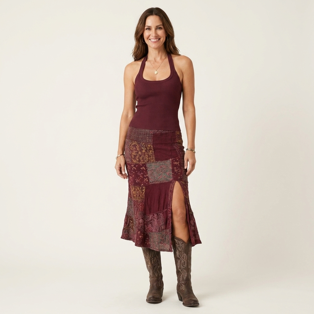 Lony | Ribbed Knit Dress with Racerback Bodice