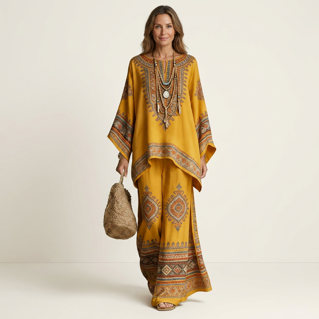 Majolie | Linen-Blend Boho Set 4