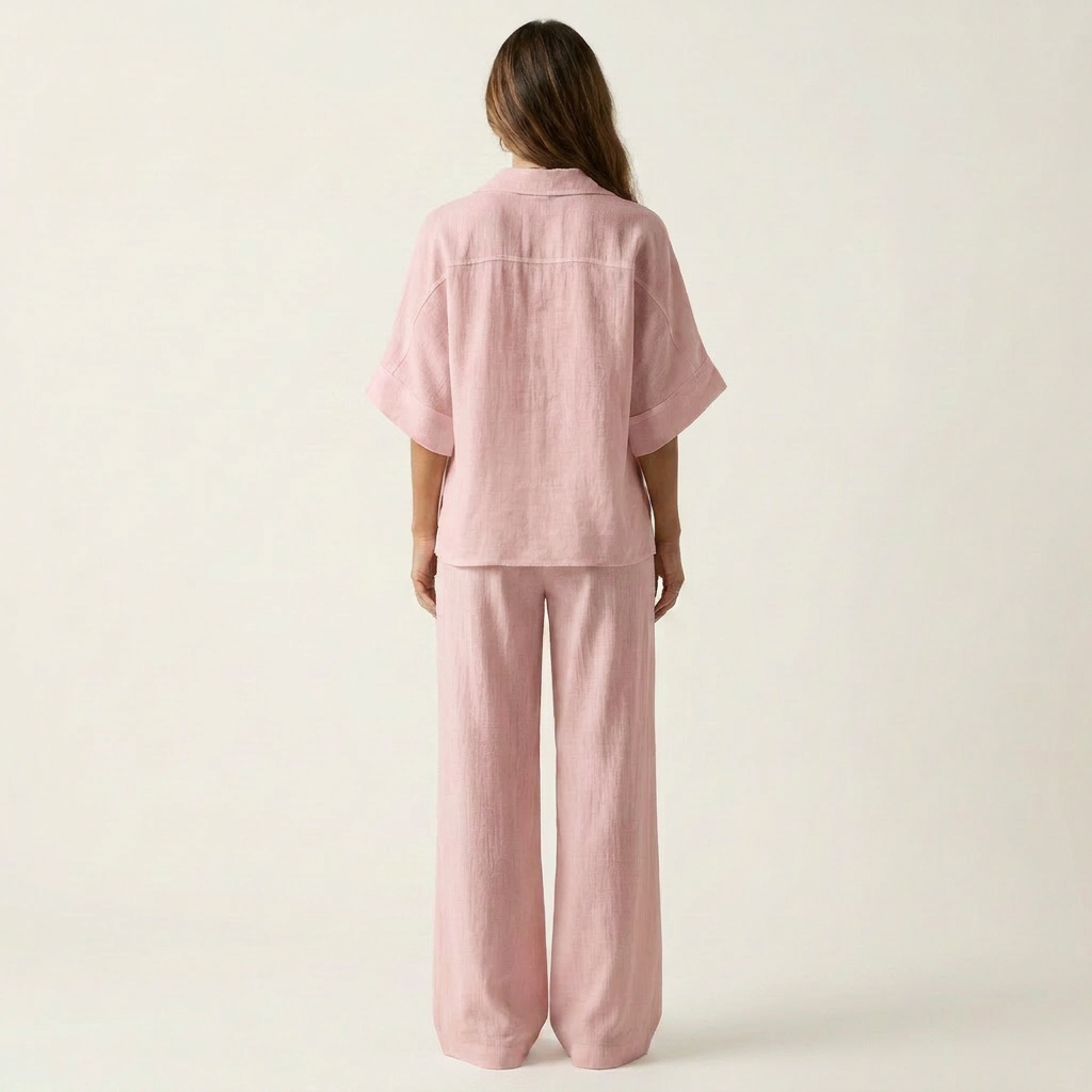 Eriola | Cotton-Blend Gauze Two-Piece Set