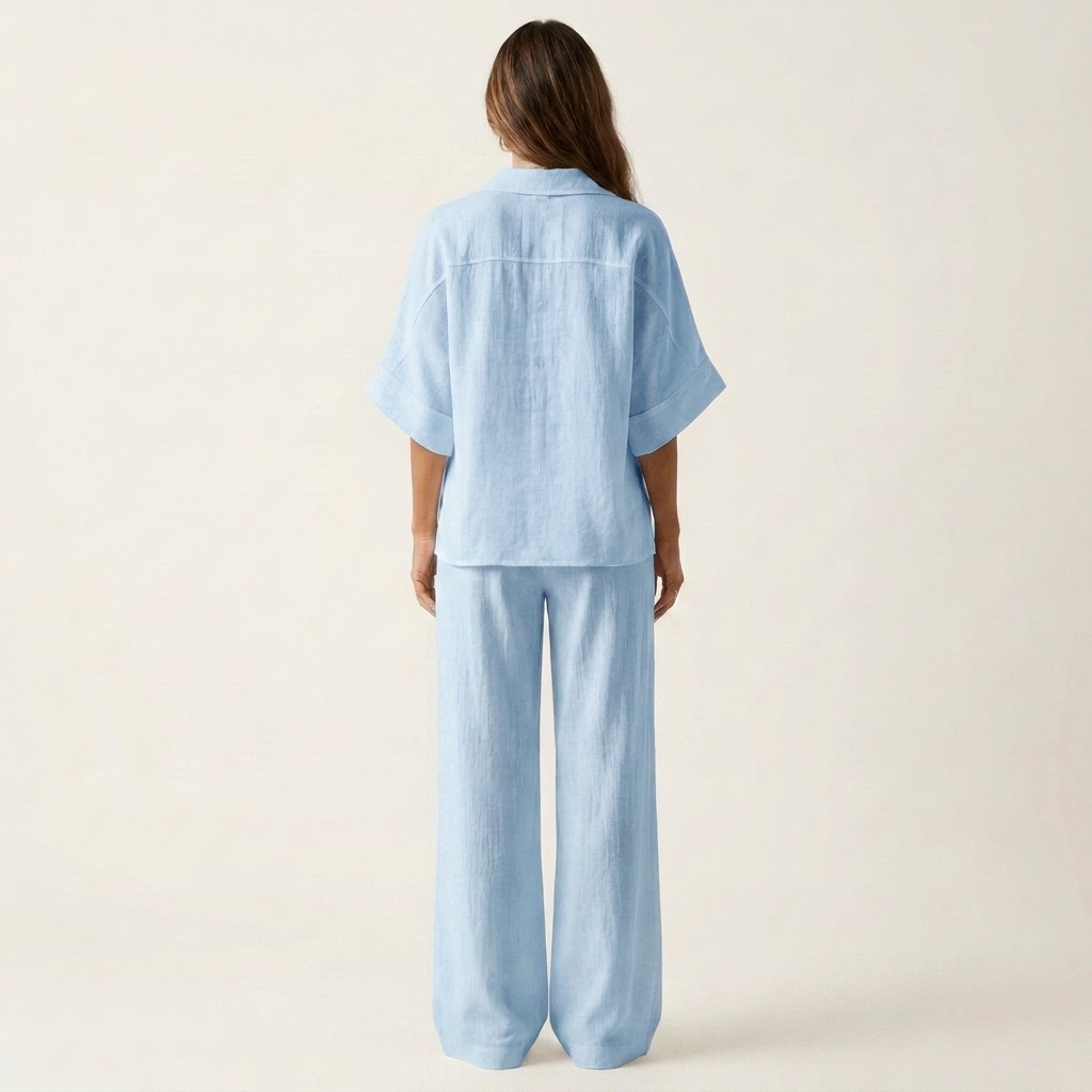 Eriola | Cotton-Blend Gauze Two-Piece Set