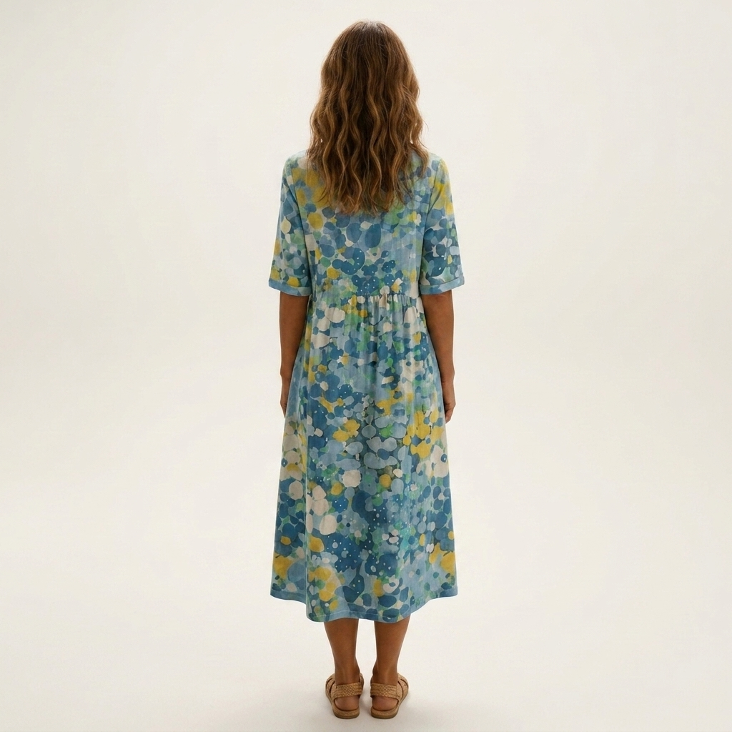 Celea | Cotton-Blend Midi Dress
