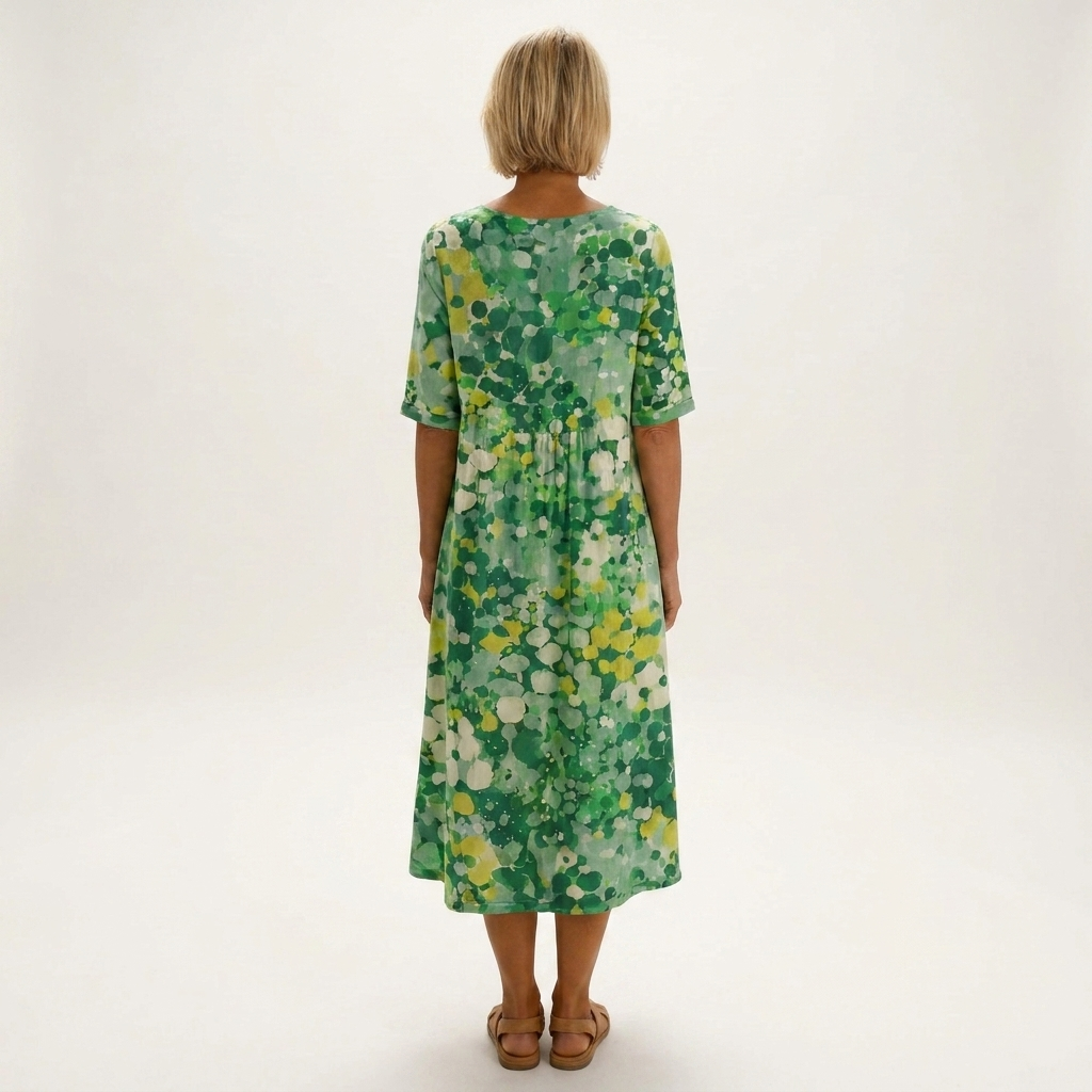 Celea | Cotton-Blend Midi Dress