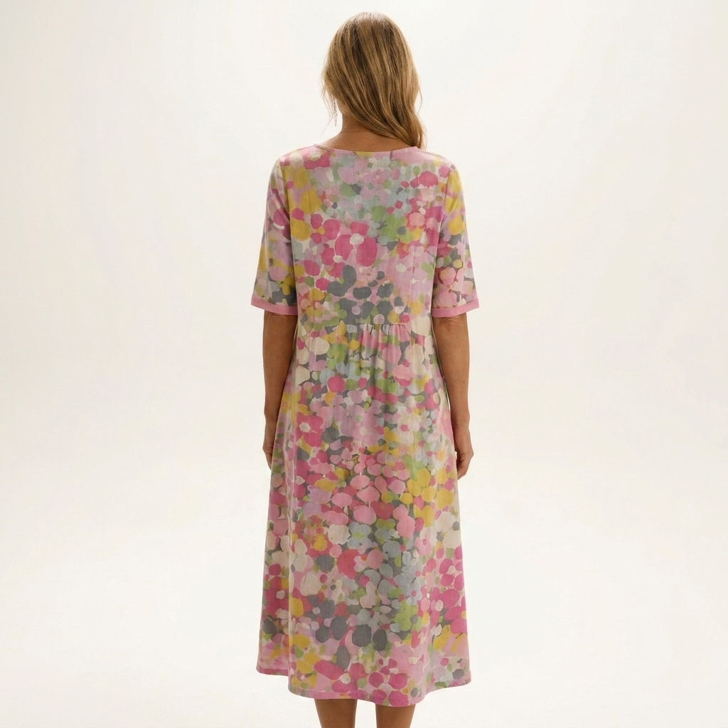 Celea | Cotton-Blend Midi Dress