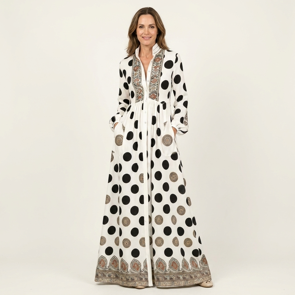 Leylania | Soft Modal-Blend Maxi Shirt Dress