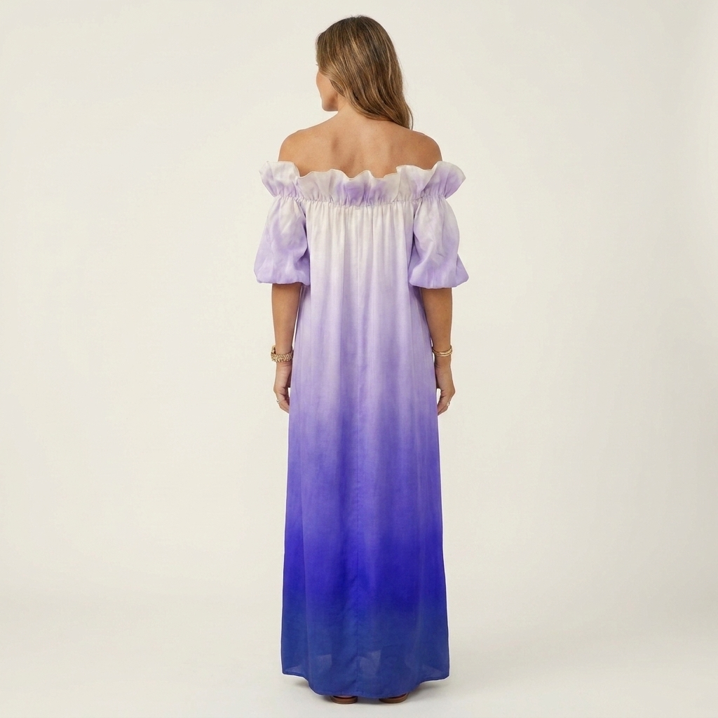 Lyona | Cotton-Blend Off-Shoulder Maxi Dress