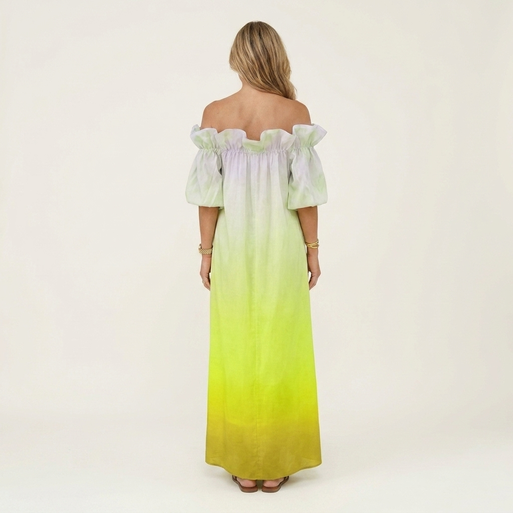Lyona | Cotton-Blend Off-Shoulder Maxi Dress