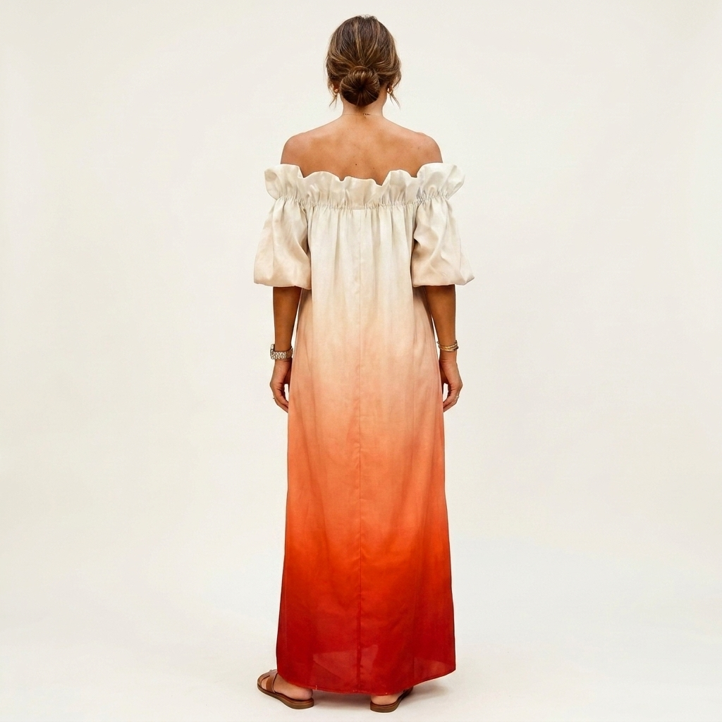 Lyona | Cotton-Blend Off-Shoulder Maxi Dress