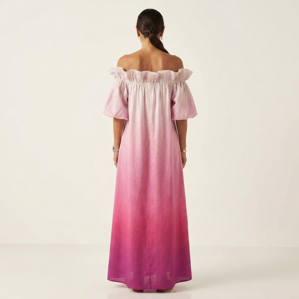 Lyona | Cotton-Blend Off-Shoulder Maxi Dress