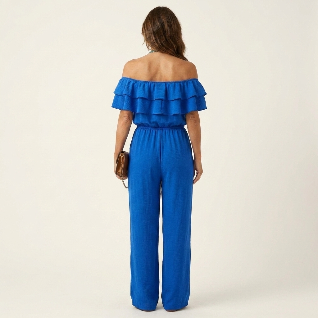 Aralea | Cotton-Blend Off-Shoulder Jumpsuit