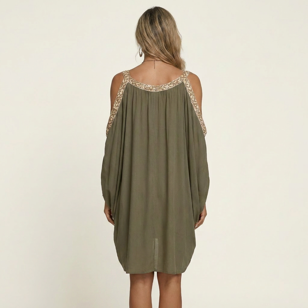 Kenaya | Cotton-Blend Tunic Dress