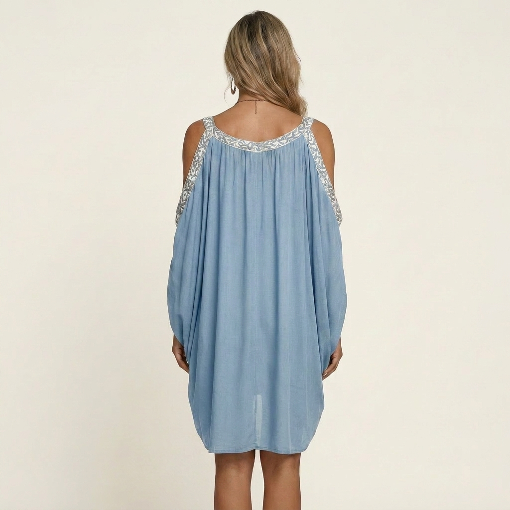Kenaya | Cotton-Blend Tunic Dress