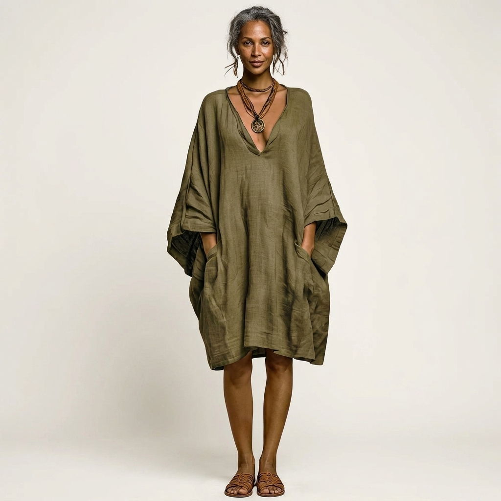Cassienne | Oversized Knee-Length Dress