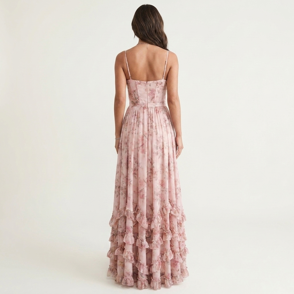 Violetta | Chiffon Floral Maxi Dress
