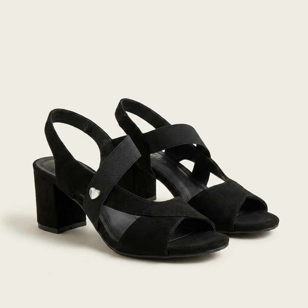 Bella | Color-Block Suede Slingback Heel With Memory Foam Insole