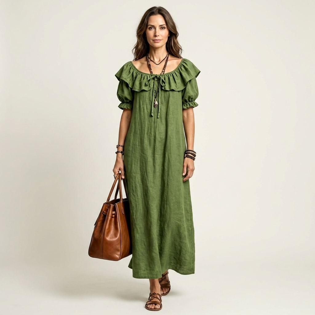 Monique | Ruffle Off-Shoulder Maxi Dress