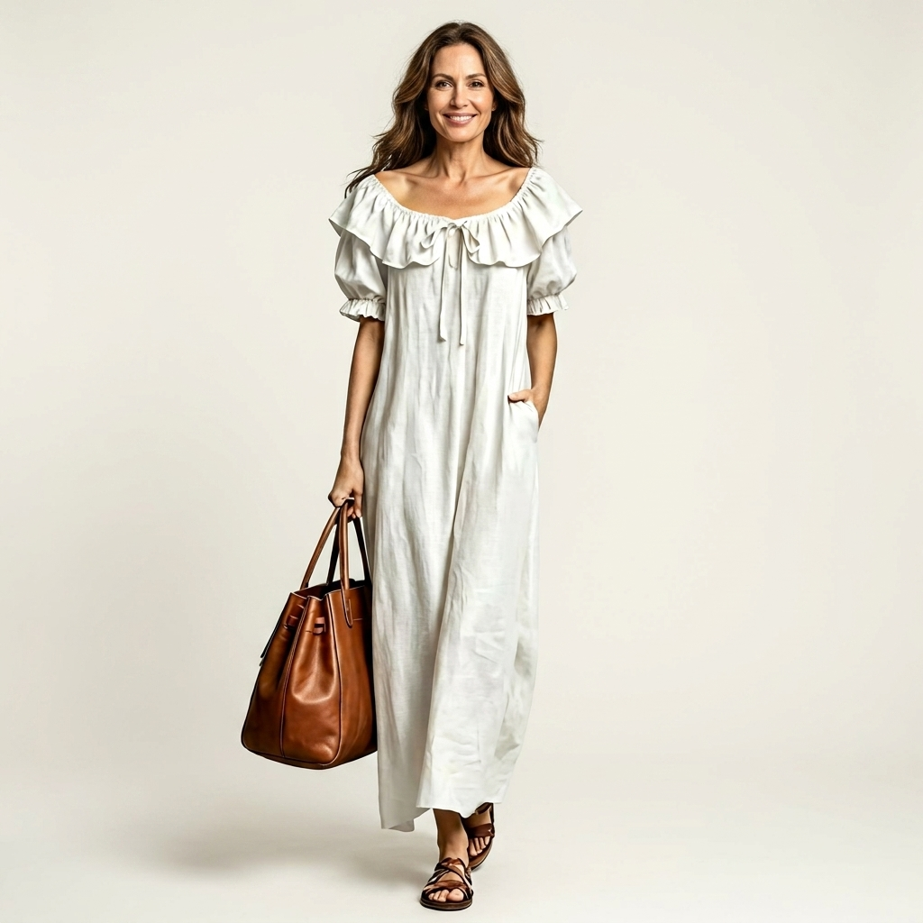 Monique | Ruffle Off-Shoulder Maxi Dress